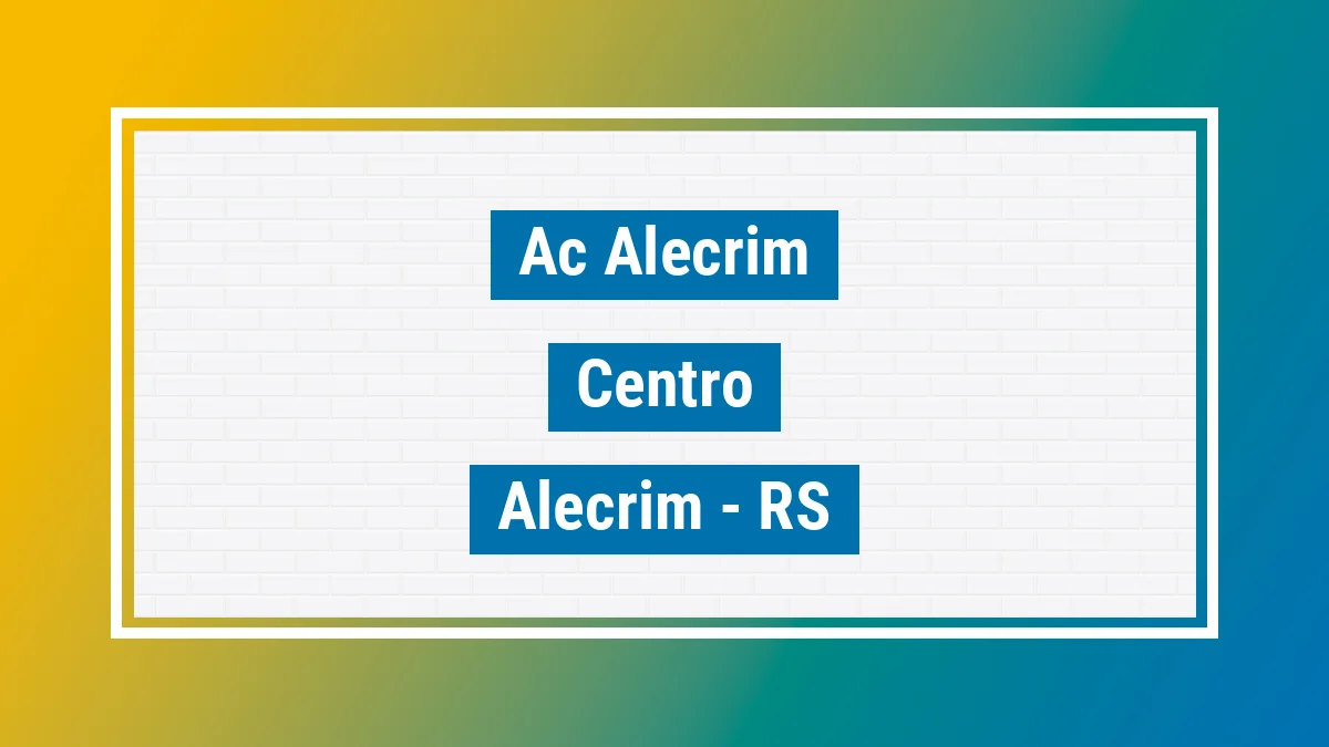 Unidade de agência dos Correios Ac Alecrim Centro Alecrim RS