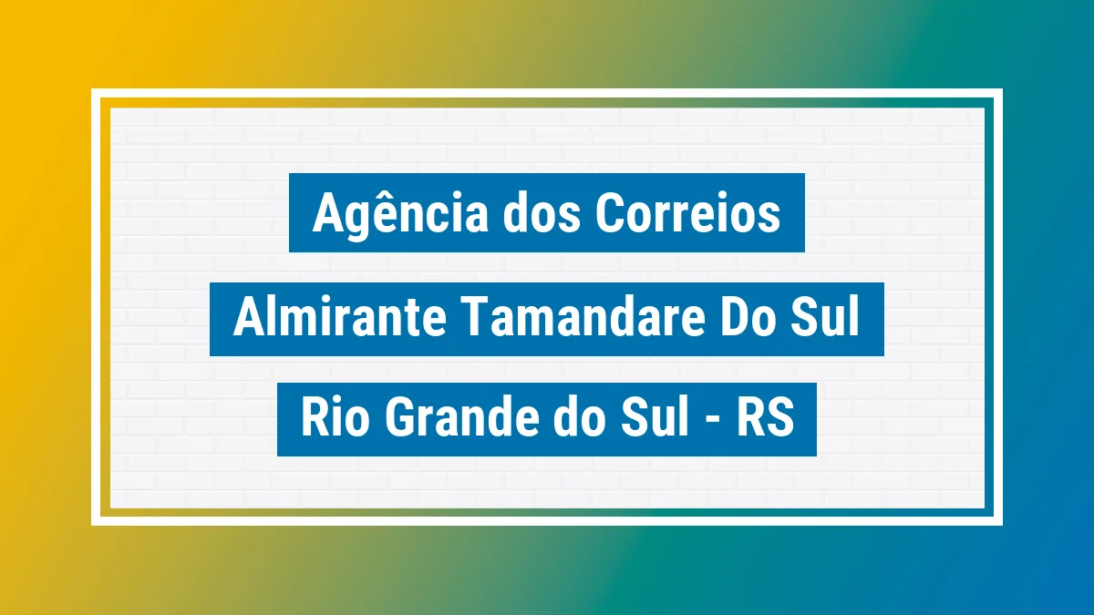 Imagem ilustrativa correios Almirante Tamandaré do Sul RS