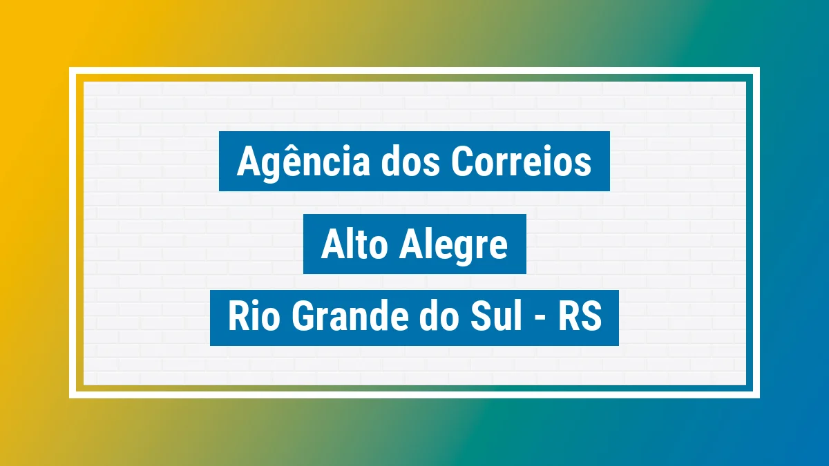 Imagem ilustrativa correios Alto Alegre RS