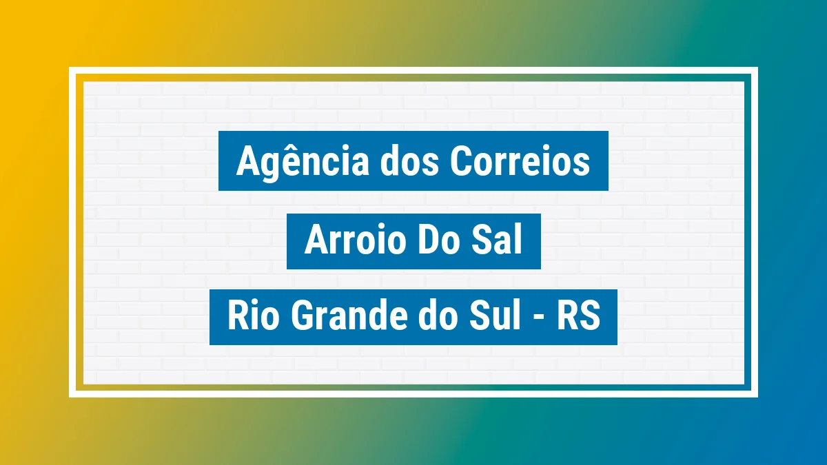 Imagem ilustrativa correios Arroio do Sal RS