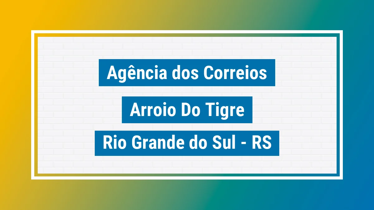 Imagem ilustrativa correios Arroio do Tigre RS