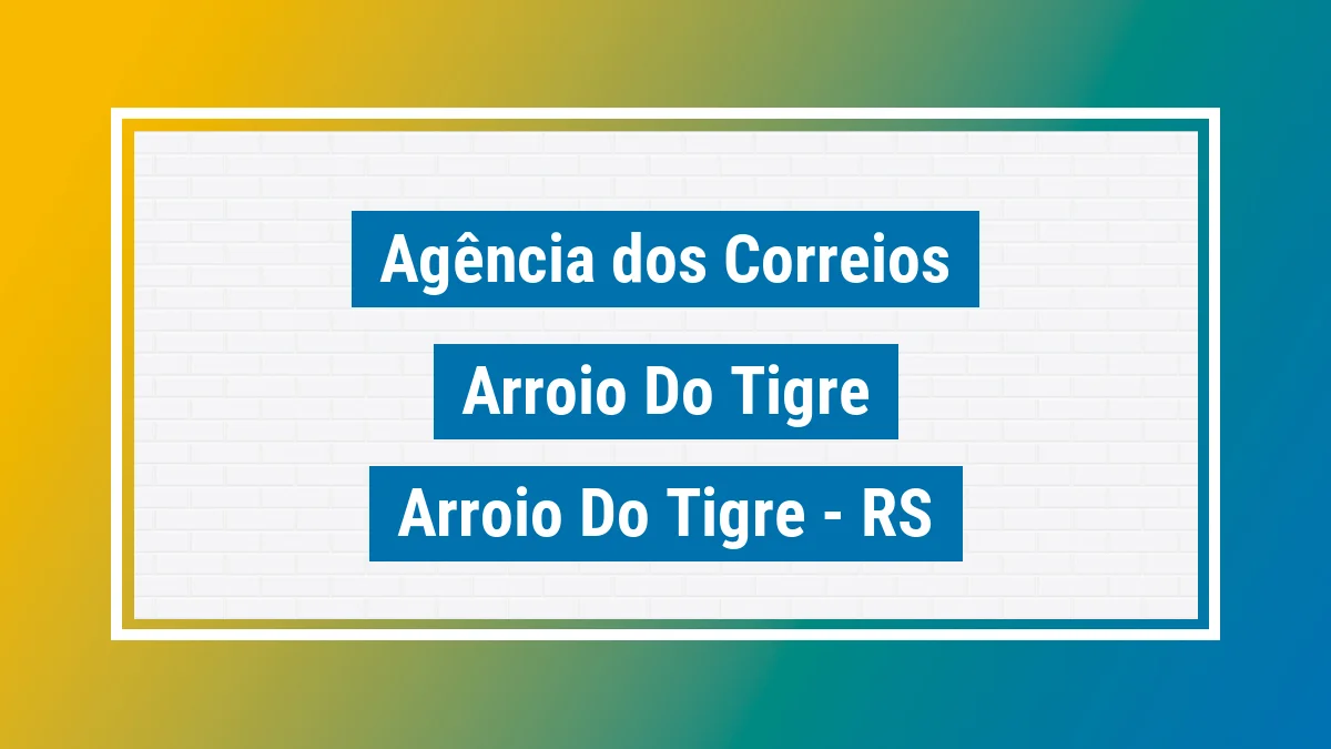 Imagem ilustrativa correios Arroio do Tigre Arroio do Tigre RS