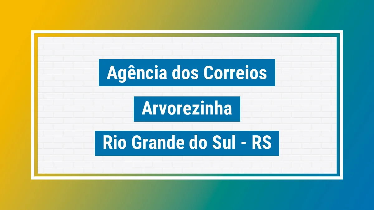 Imagem ilustrativa correios Arvorezinha RS