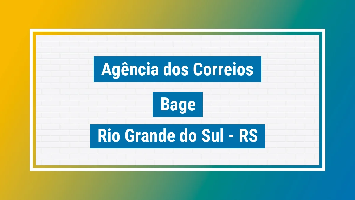 Imagem ilustrativa correios Bagé RS