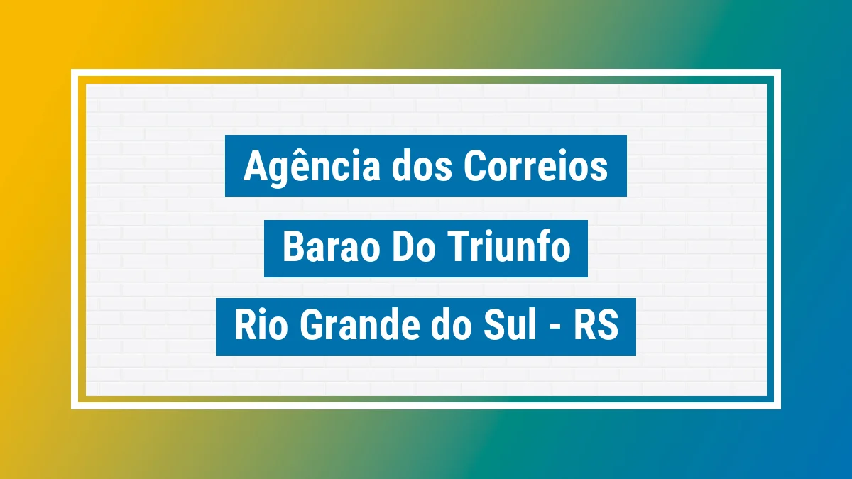 Imagem ilustrativa correios Barão do Triunfo RS