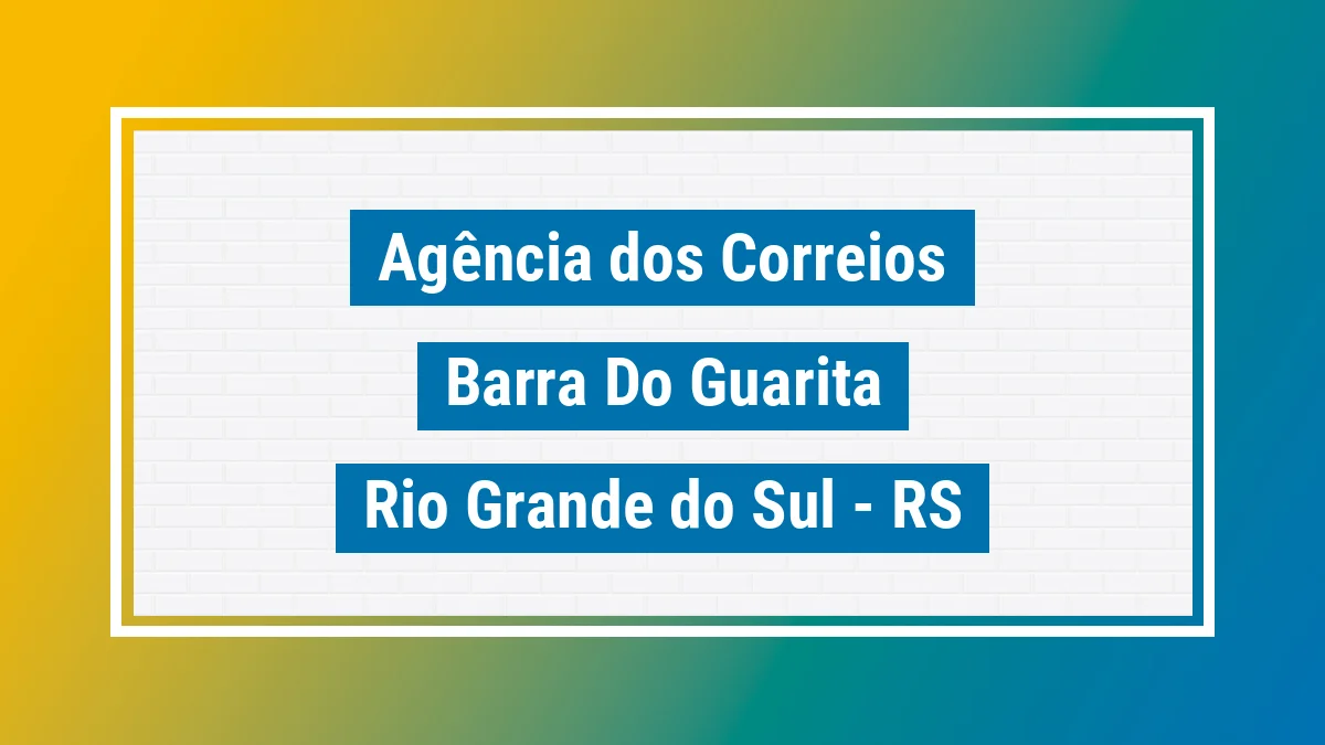 Imagem ilustrativa correios Barra do Guarita RS