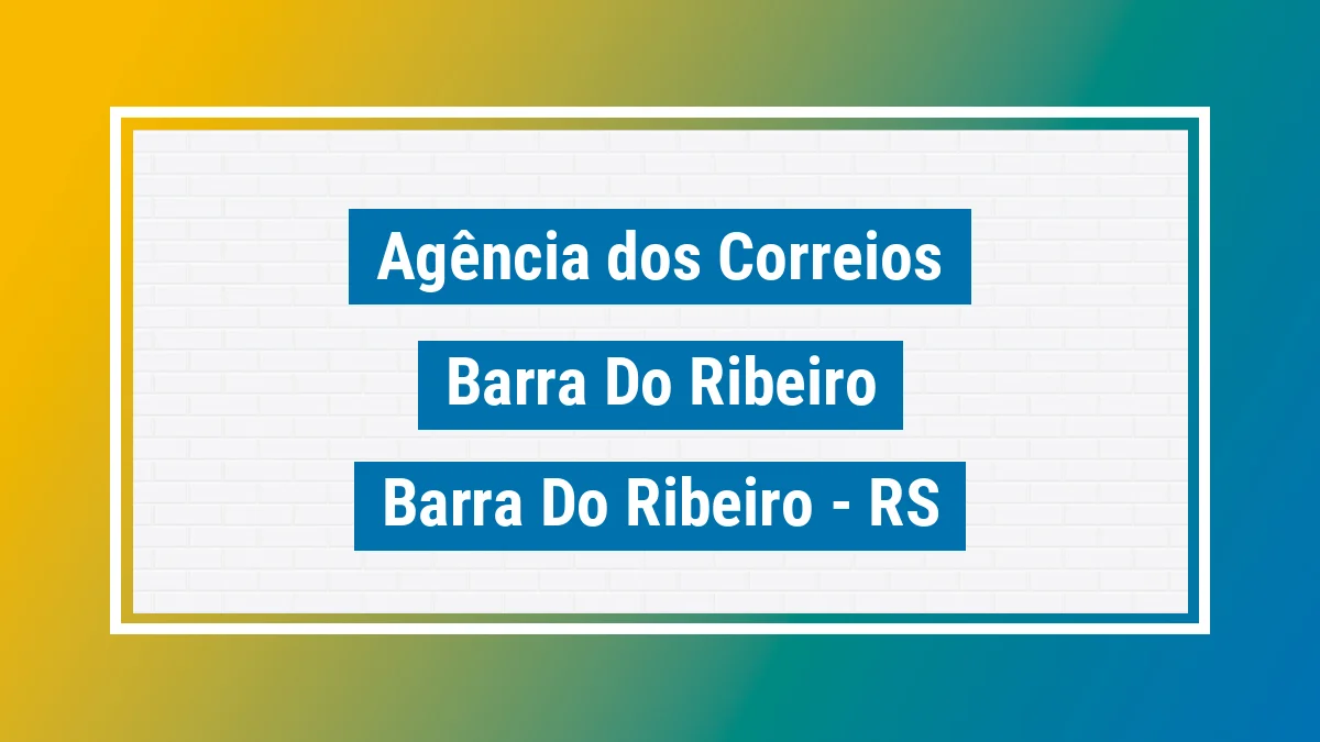 Imagem ilustrativa correios Barra do Ribeiro Barra do Ribeiro RS