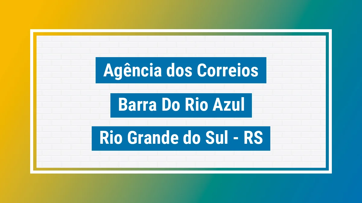 Imagem ilustrativa correios Barra do Rio Azul RS
