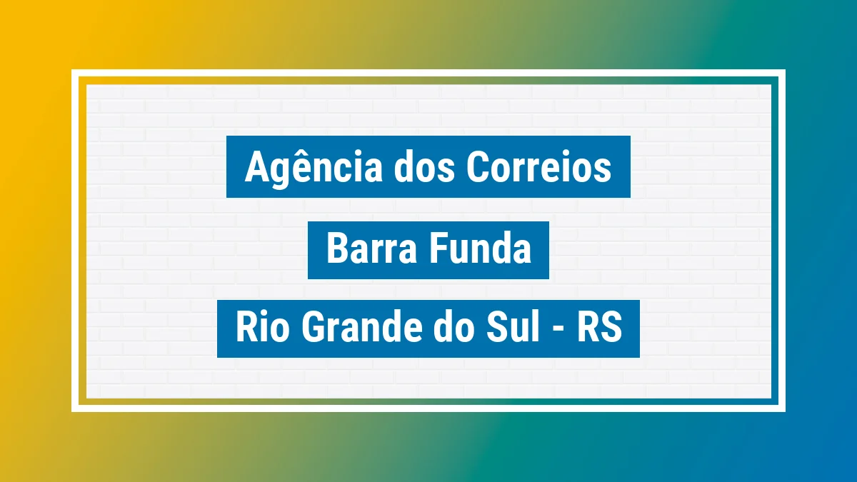 Imagem ilustrativa correios Barra Funda RS