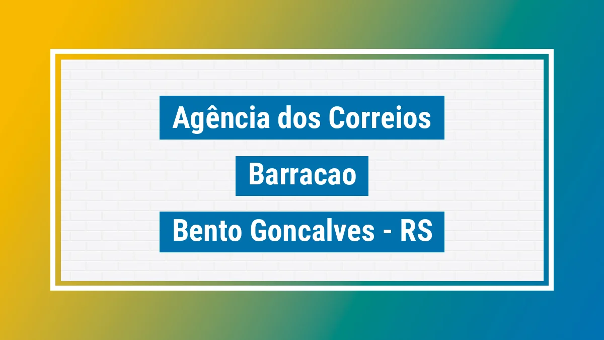 Imagem ilustrativa correios Barracao Bento Gonçalves RS