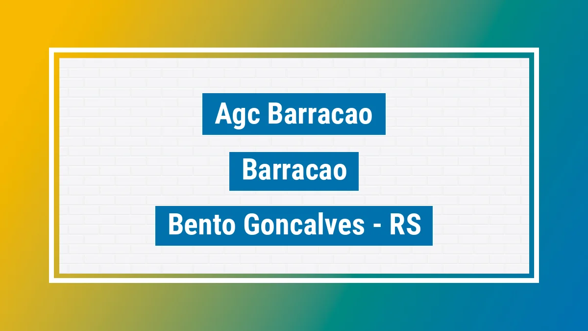 Unidade de agência dos Correios Agc Barracao Barracao Bento Gonçalves RS