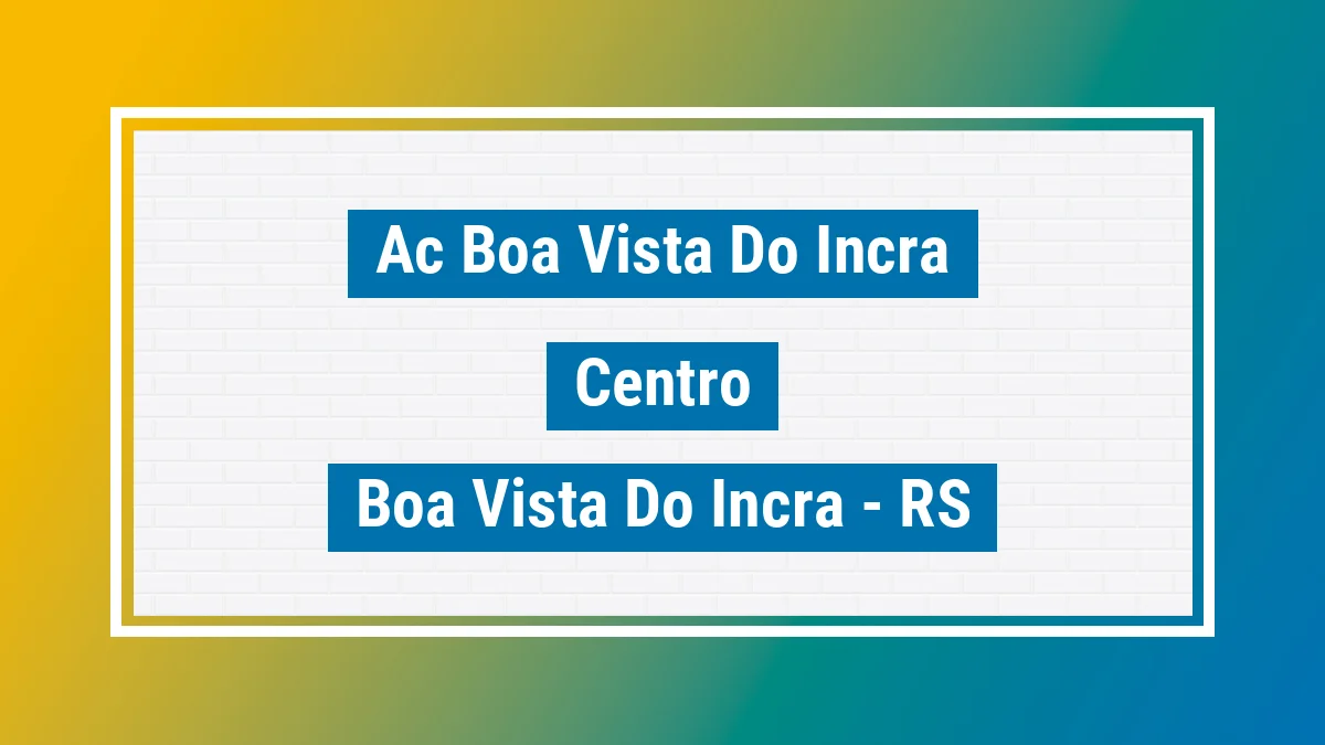 Unidade de agência dos Correios Ac Boa Vista do Incra Centro Boa Vista do Incra RS
