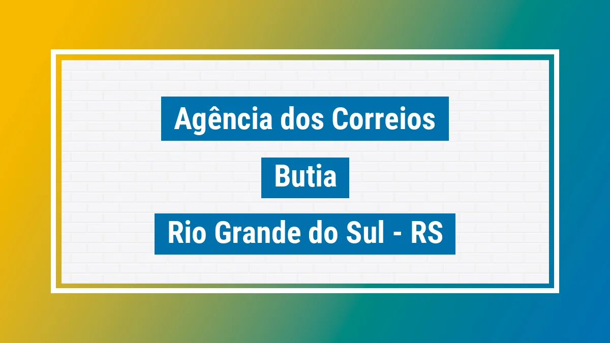 Imagem ilustrativa correios Butiá RS