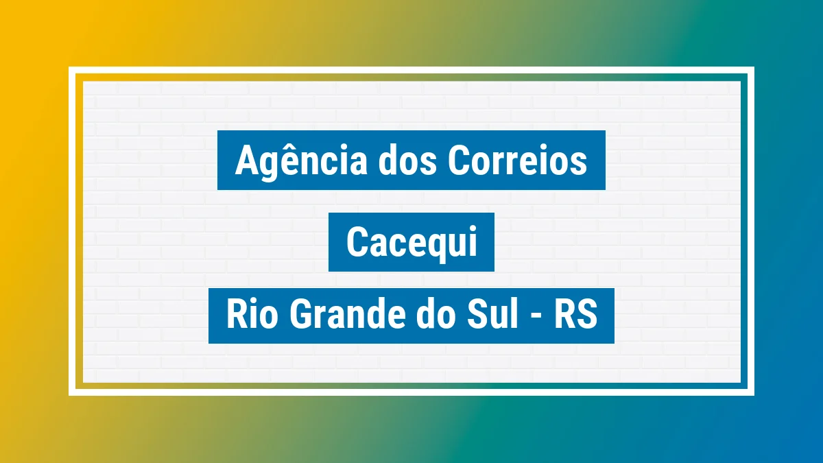 Imagem ilustrativa correios Cacequi RS