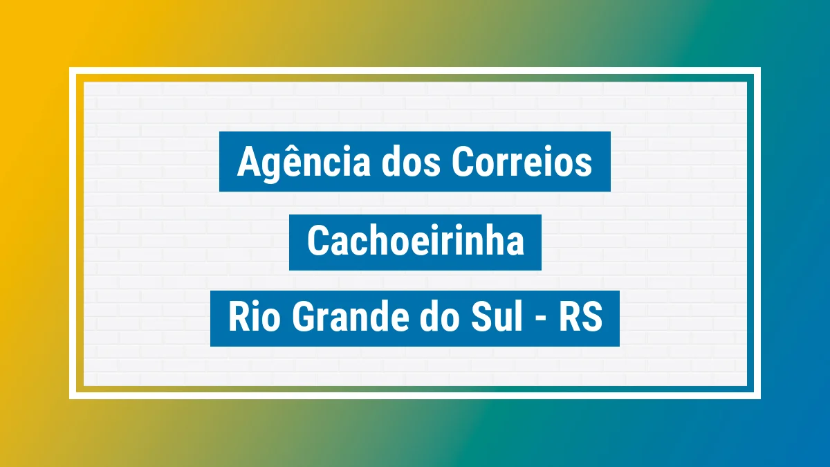 Imagem ilustrativa correios Cachoeirinha RS