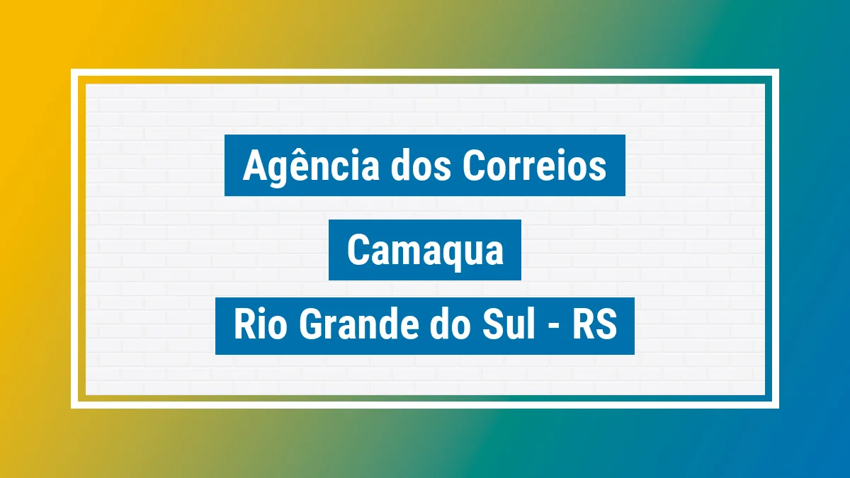 Imagem ilustrativa correios Camaquã RS