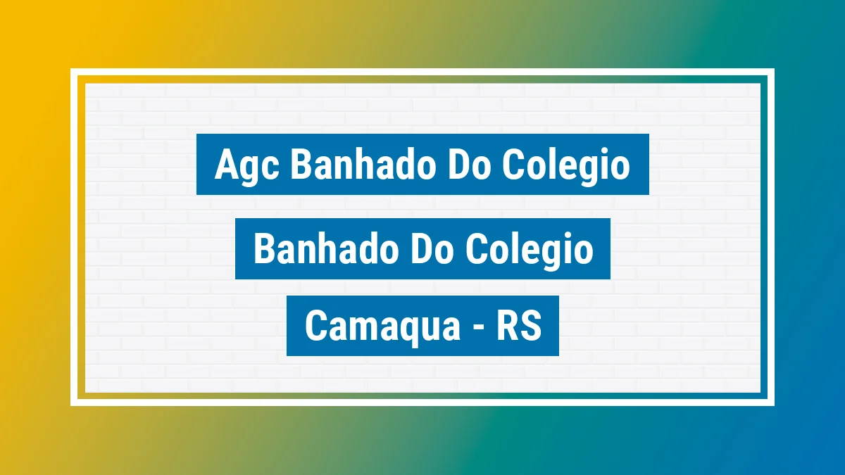 Unidade de agência dos Correios Agc Banhado do Colegio Banhado do Colégio Camaquã RS