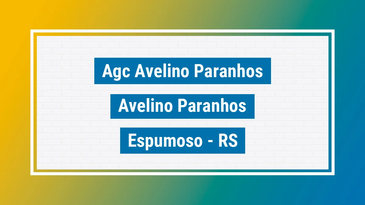 Unidade de agência dos Correios Agc Avelino Paranhos Avelino Paranhos Espumoso RS