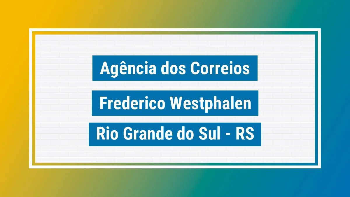 Imagem ilustrativa correios Frederico Westphalen RS
