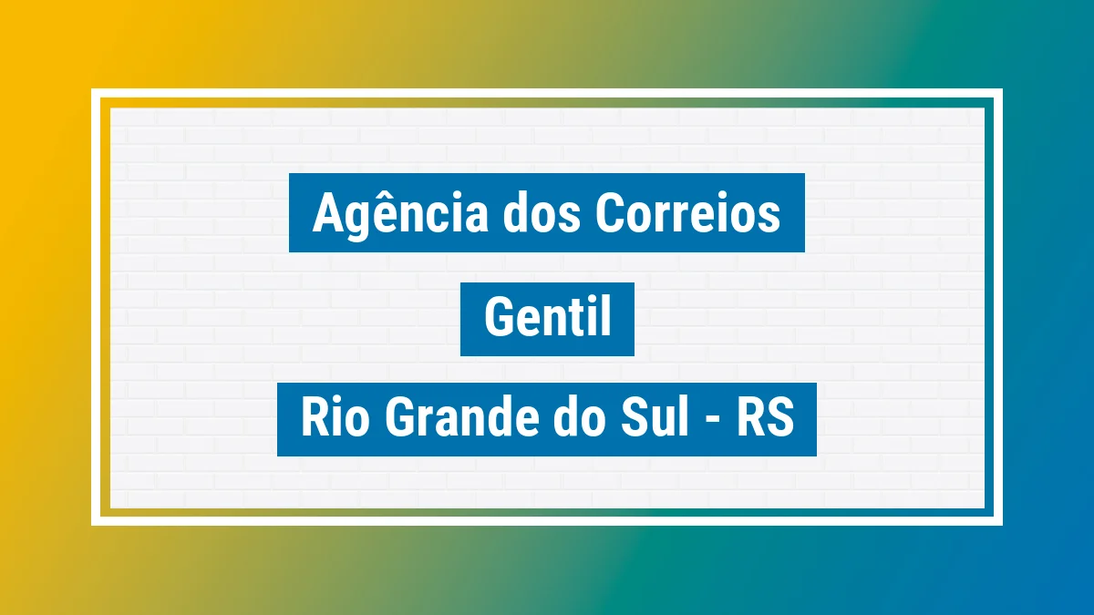 Imagem ilustrativa correios Gentil RS