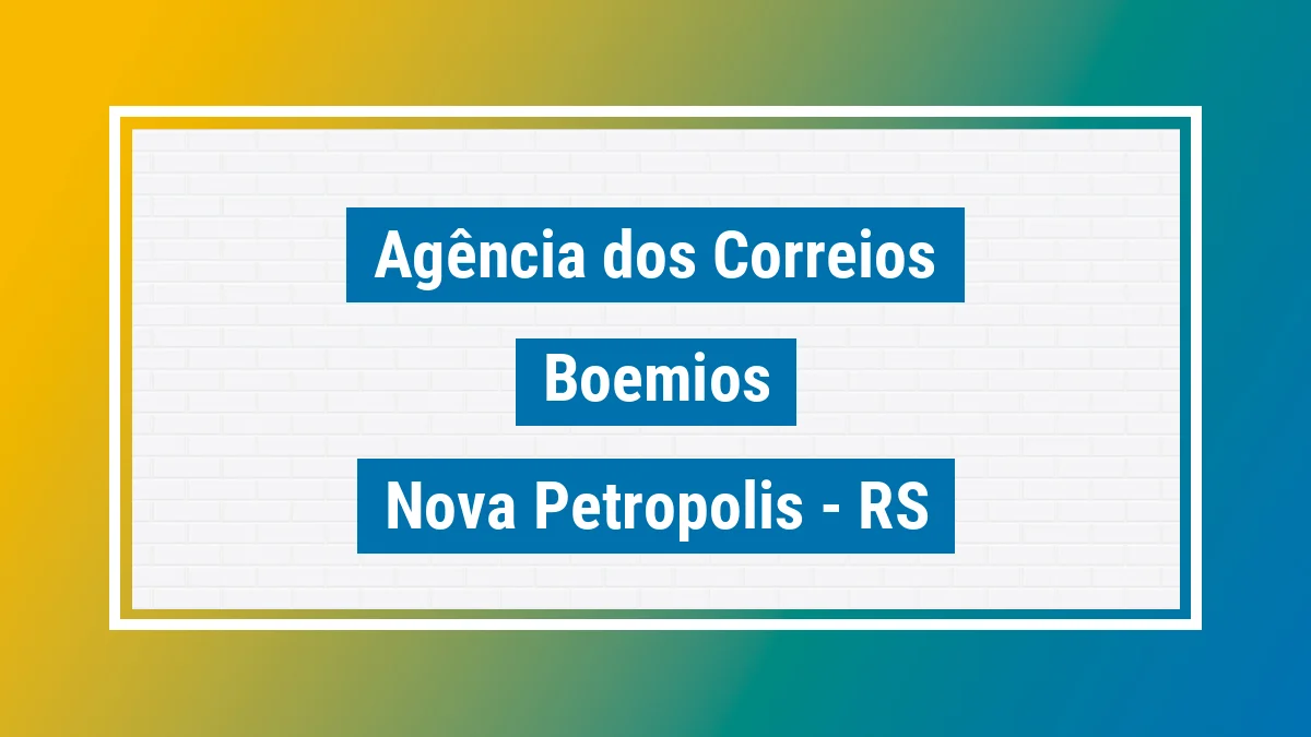 Imagem ilustrativa correios Boêmios Nova Petrópolis RS