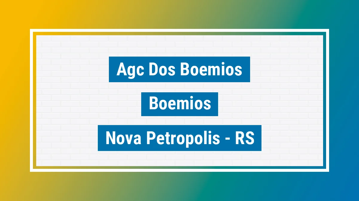 Unidade de agência dos Correios Agc dos Boemios Boêmios Nova Petrópolis RS