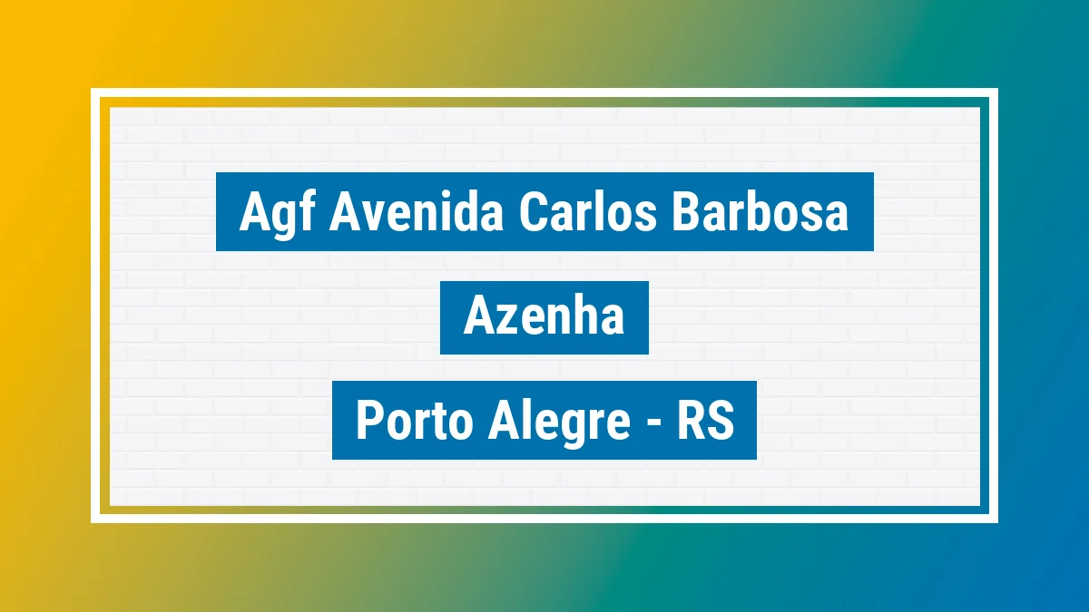 Unidade de agência dos Correios Agf Avenida Carlos Barbosa Azenha Porto Alegre RS