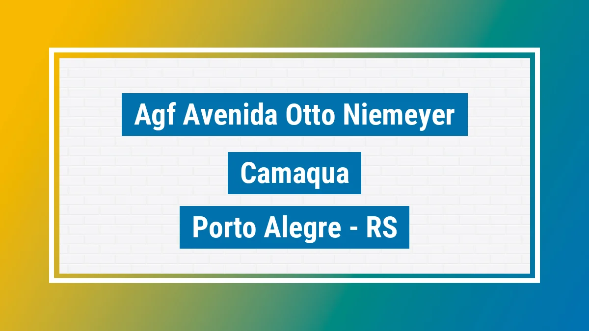 Unidade de agência dos Correios Agf Avenida Otto Niemeyer Camaquã Porto Alegre RS