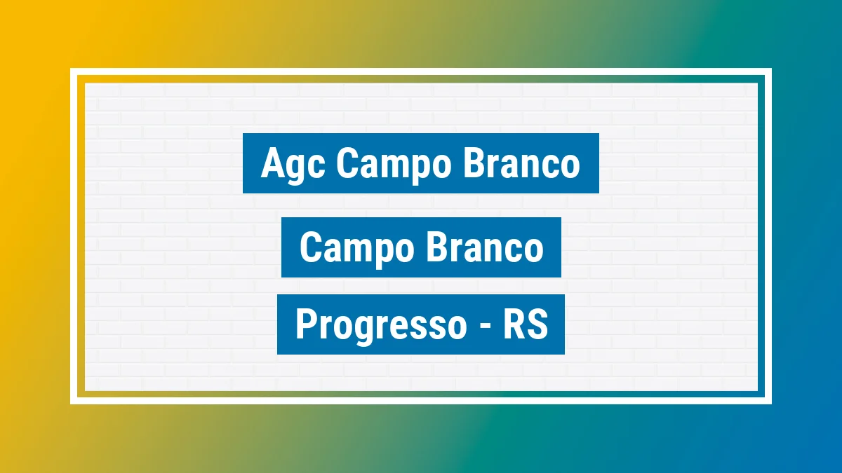 Unidade de agência dos Correios Agc Campo Branco Campo Branco Progresso RS