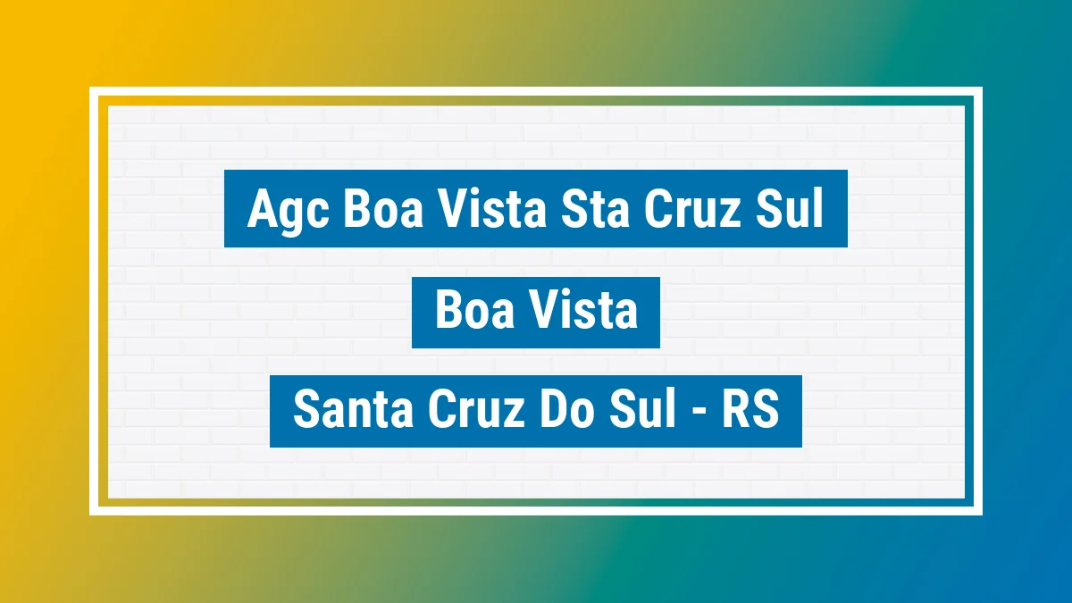 Unidade de agência dos Correios Agc Boa Vista Sta Cruz Sul Boa Vista Santa Cruz do Sul RS
