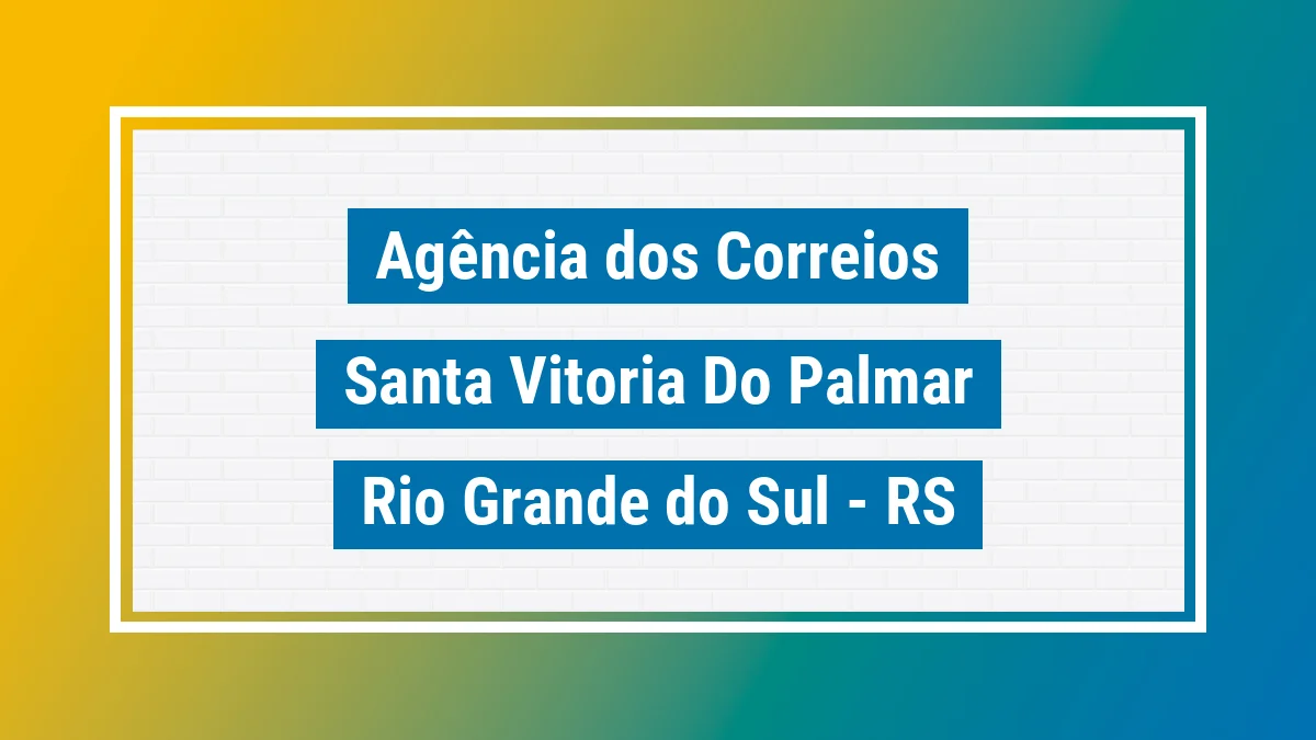 Imagem ilustrativa correios Santa Vitória do Palmar RS