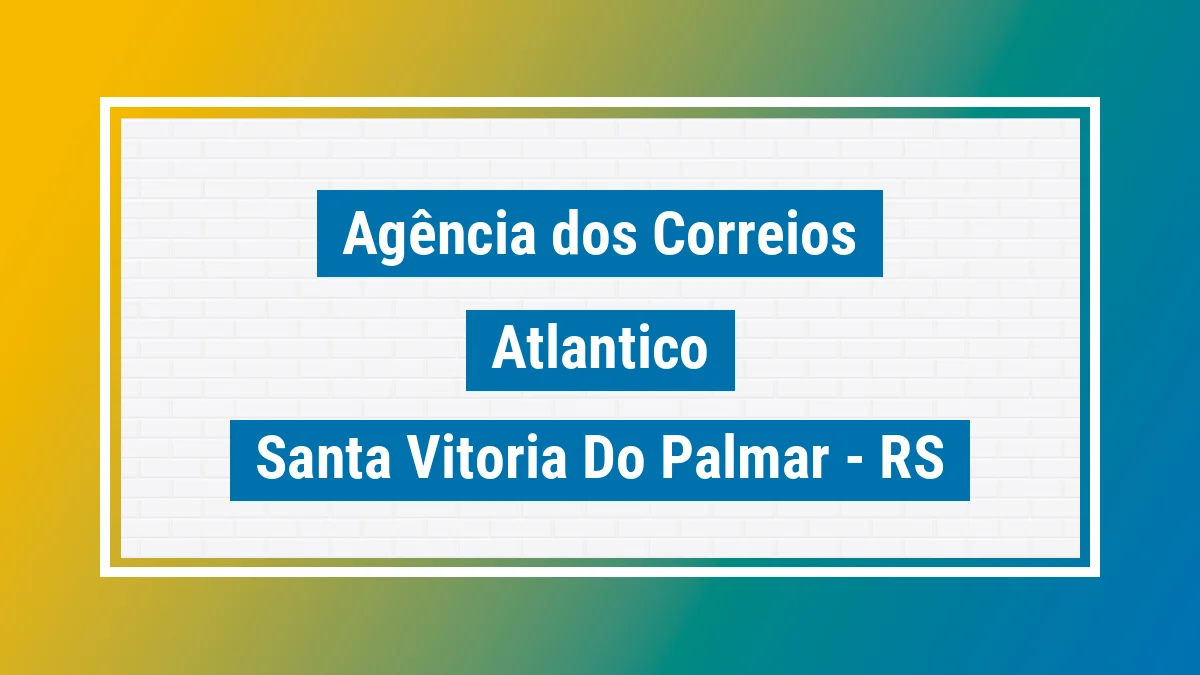 Imagem ilustrativa correios Atlântico Santa Vitória do Palmar RS