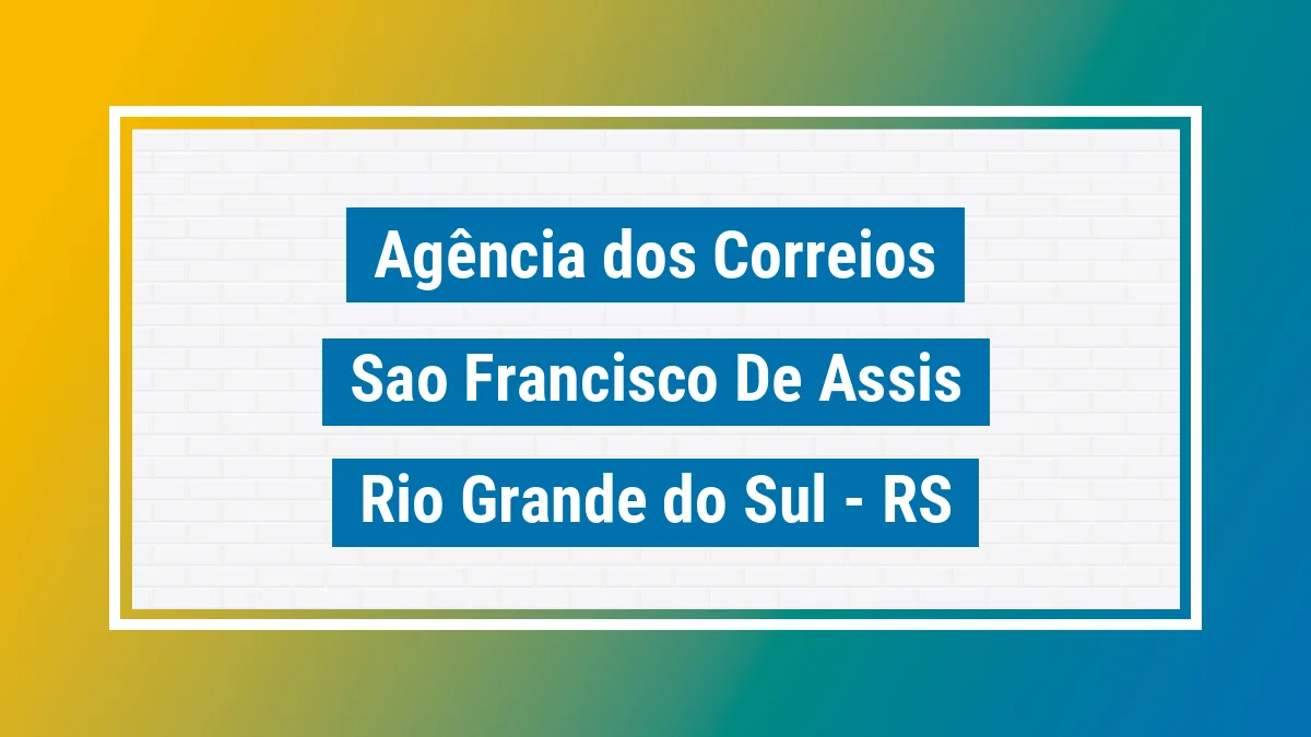 Imagem ilustrativa correios São Francisco de Assis RS