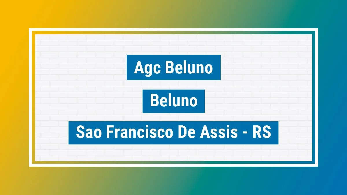 Unidade de agência dos Correios Agc Beluno Beluno São Francisco de Assis RS