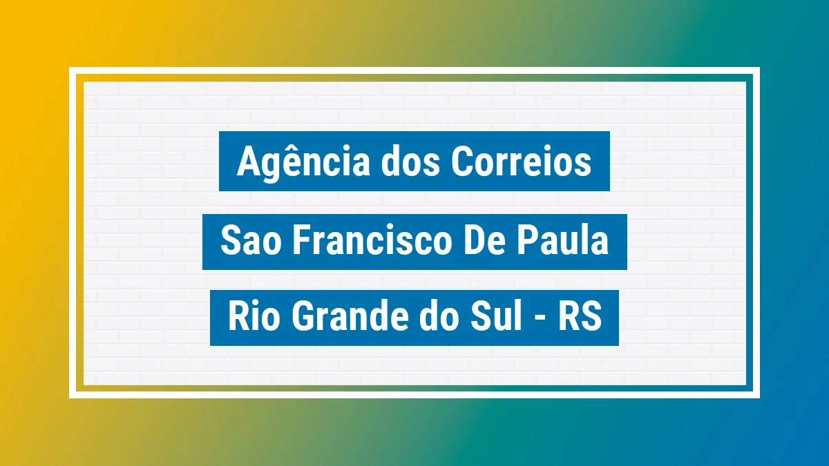 Imagem ilustrativa correios São Francisco de Paula RS