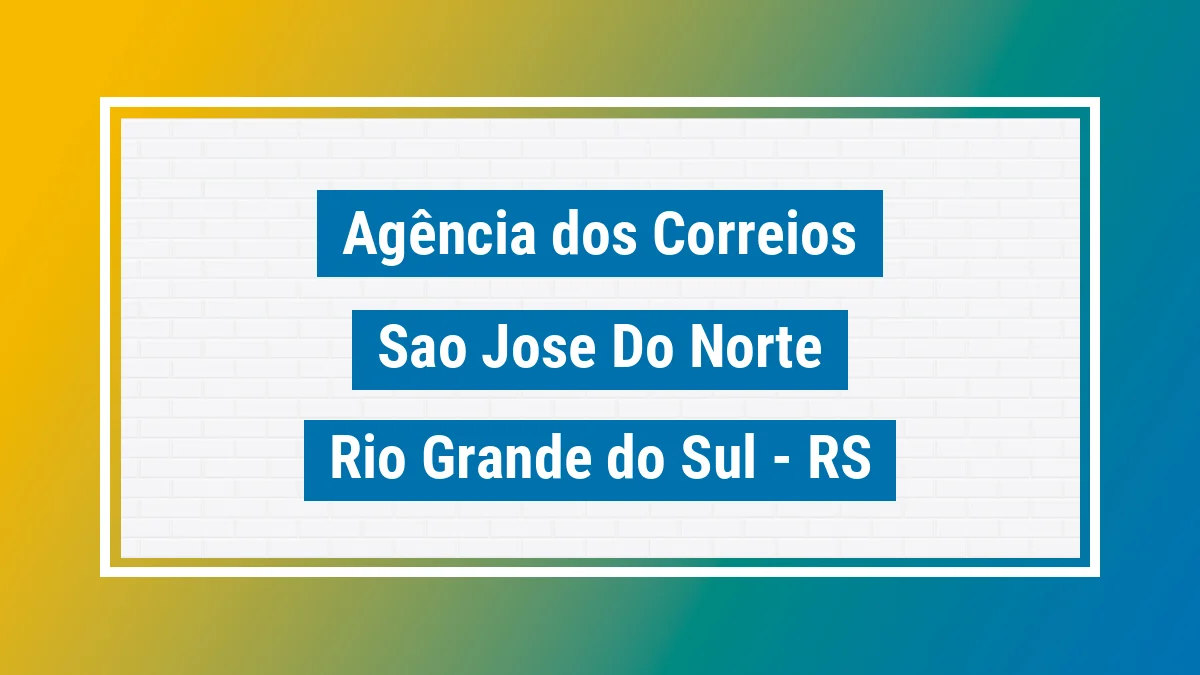 Imagem ilustrativa correios São José do Norte RS