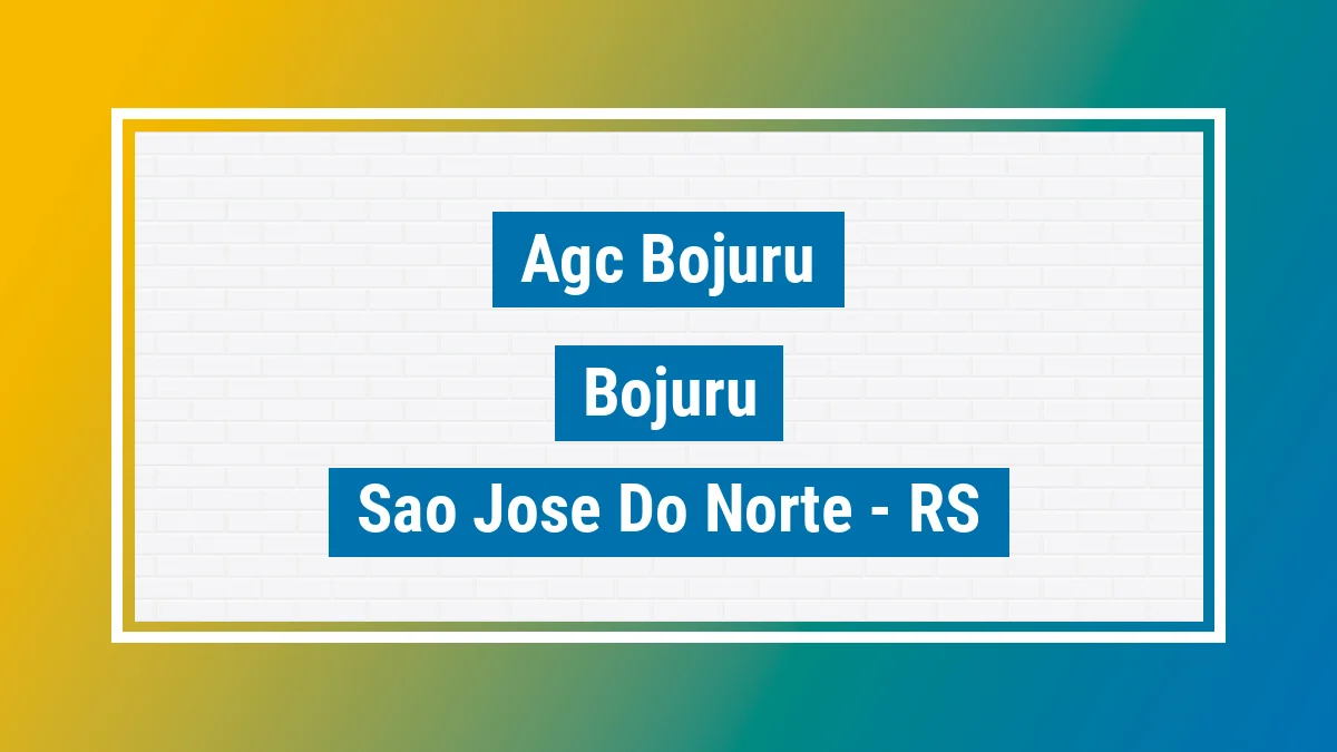 Unidade de agência dos Correios Agc Bojuru Bojuru São José do Norte RS