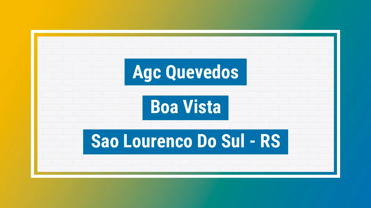 Unidade de agência dos Correios Agc Quevedos Boa Vista São Lourenço do Sul RS