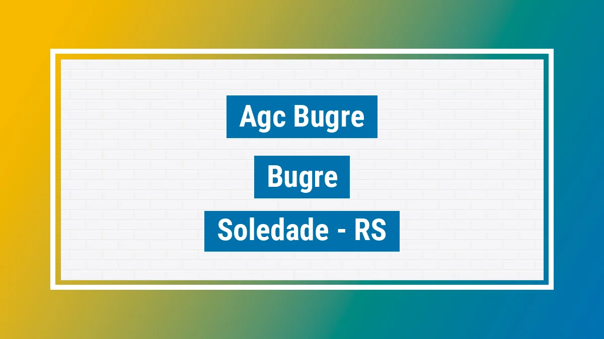 Unidade de agência dos Correios Agc Bugre Bugre Soledade RS