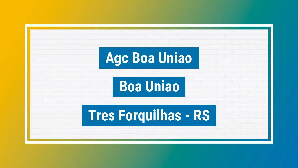 Unidade de agência dos Correios Agc Boa Uniao Boa União Três Forquilhas RS