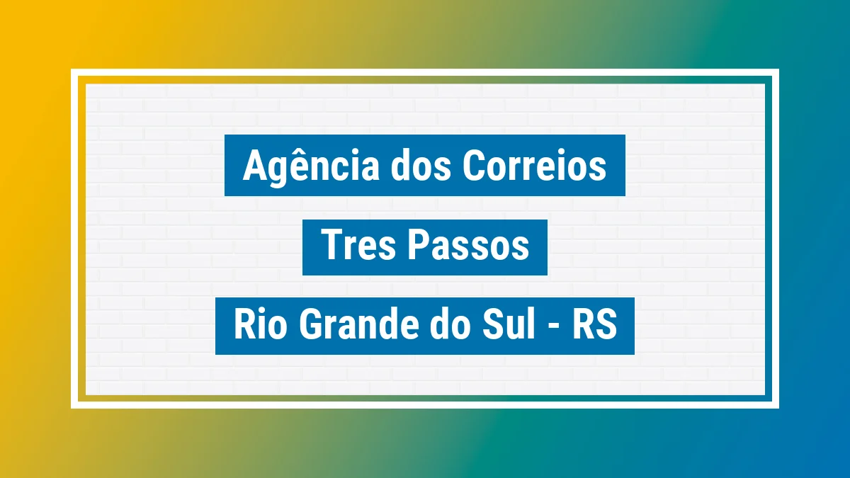 Imagem ilustrativa correios Três Passos RS