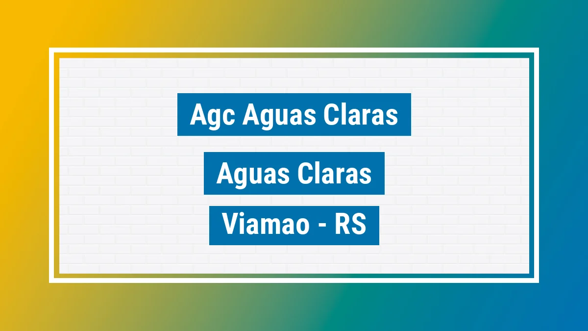 Unidade de agência dos Correios Agc Aguas Claras Águas Claras Viamão RS