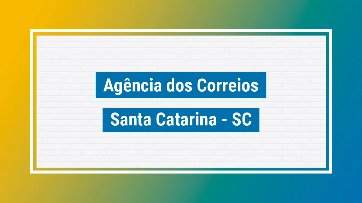 Imagem ilustrativa correios Santa Catarina SC