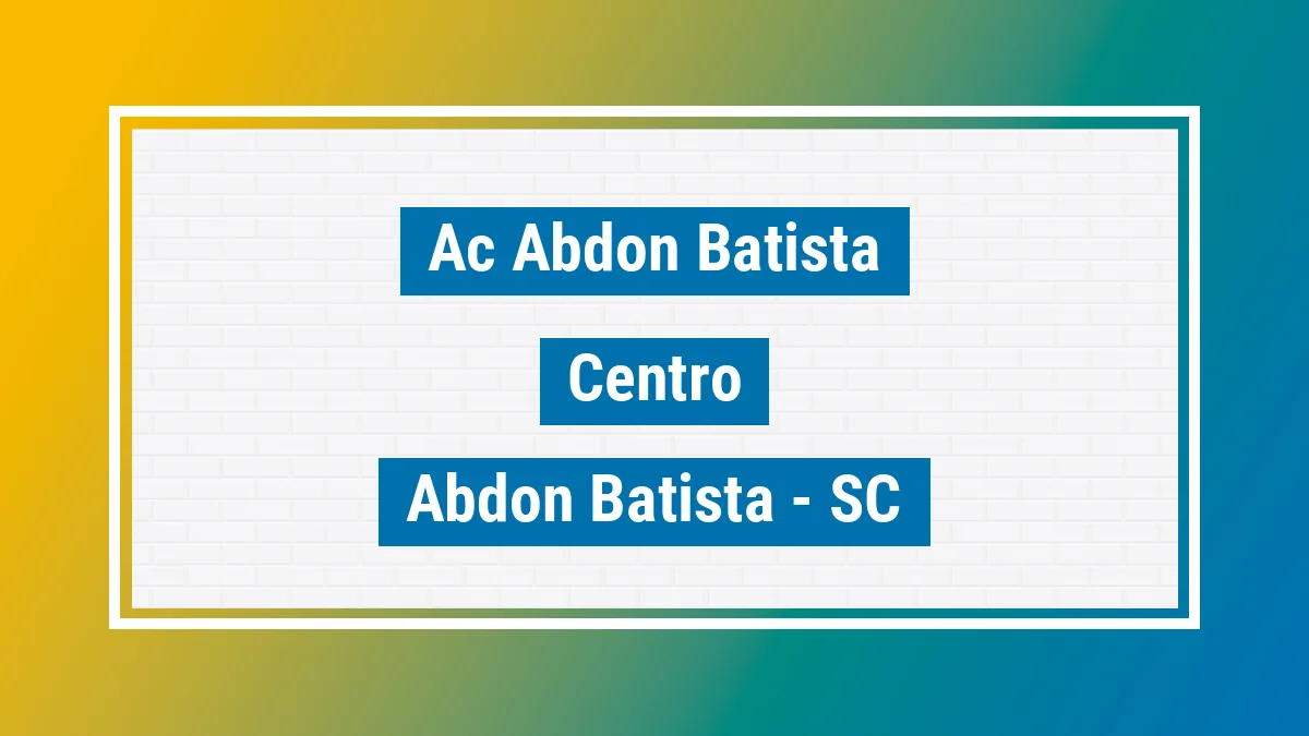 Unidade de agência dos Correios Ac Abdon Batista Centro Abdon Batista SC