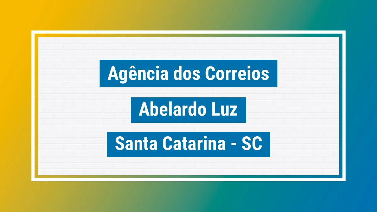 Imagem ilustrativa correios Abelardo Luz SC