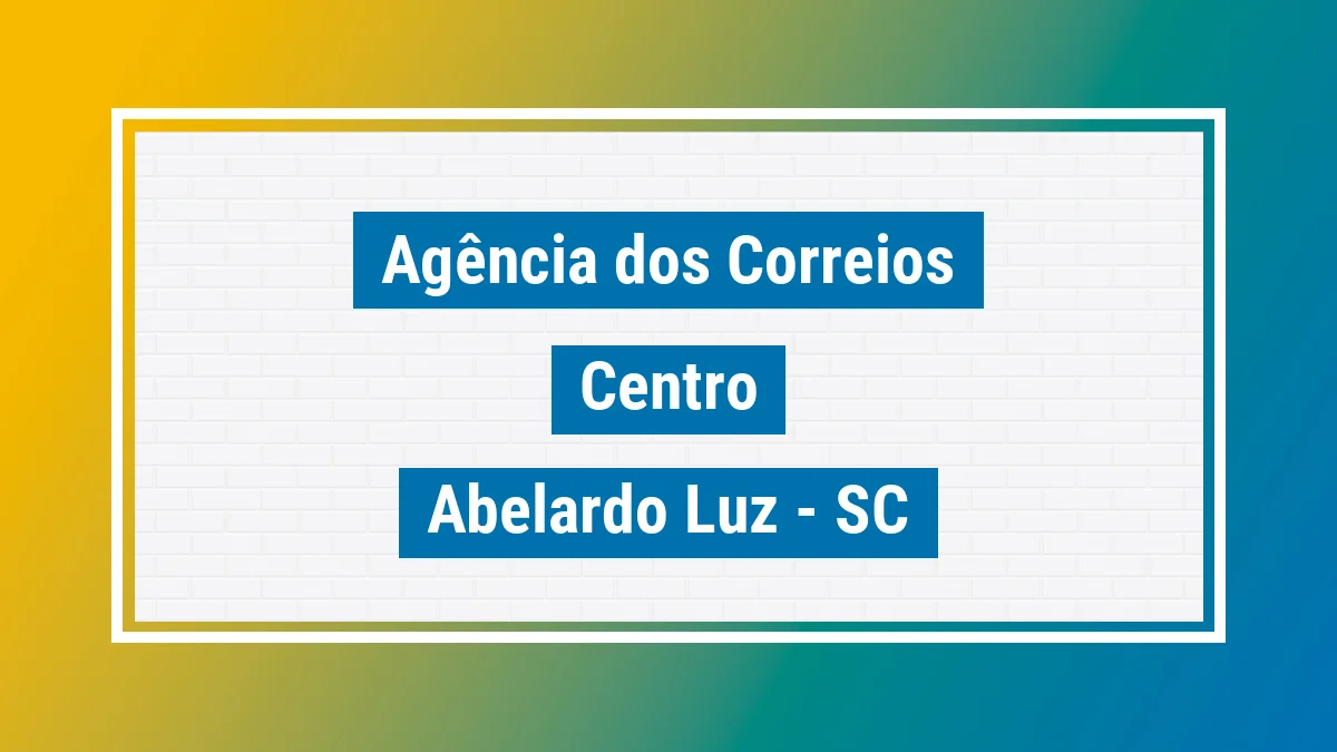 Imagem ilustrativa correios Centro Abelardo Luz SC