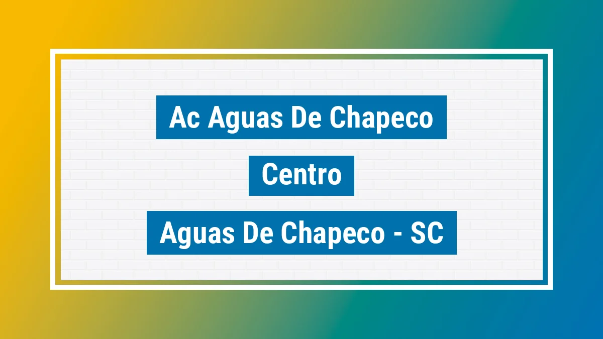 Unidade de agência dos Correios Ac Aguas de Chapeco Centro Águas de Chapecó SC