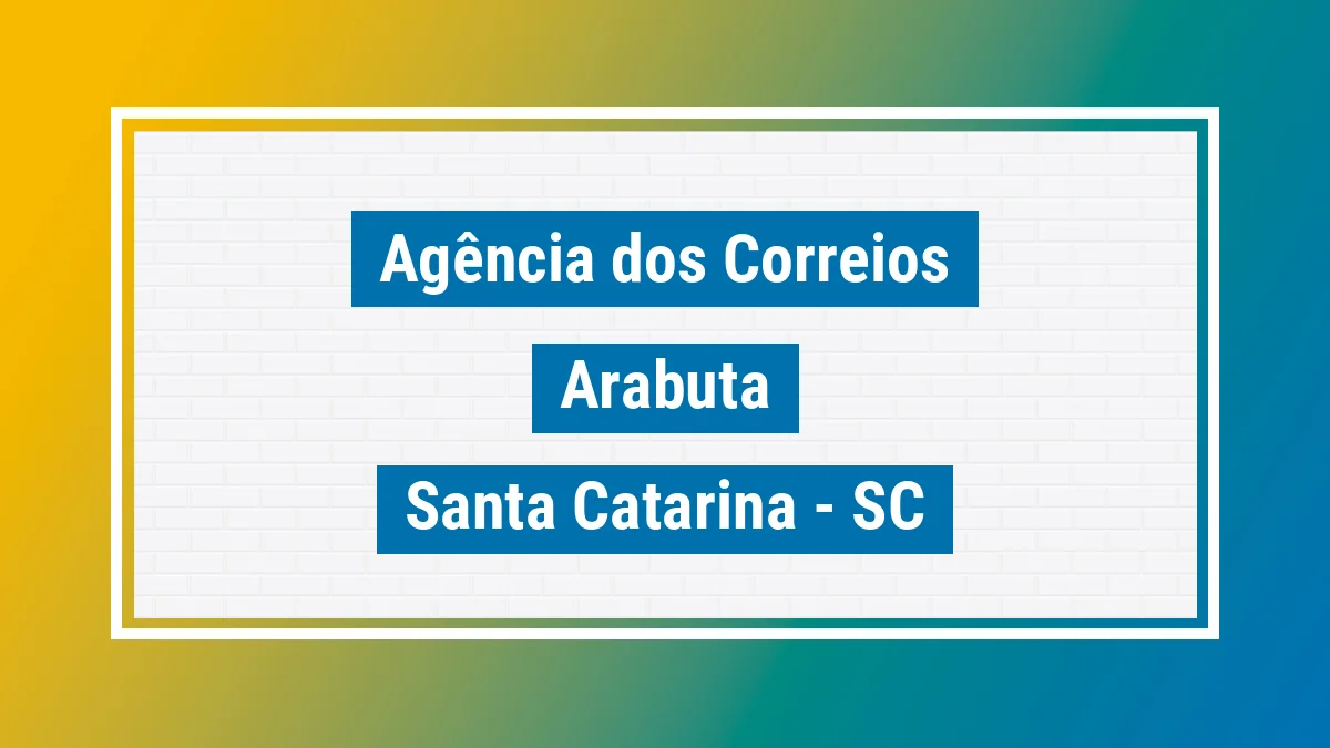 Imagem ilustrativa correios Arabutã SC