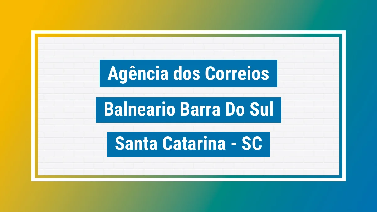 Imagem ilustrativa correios Balneário Barra do Sul SC