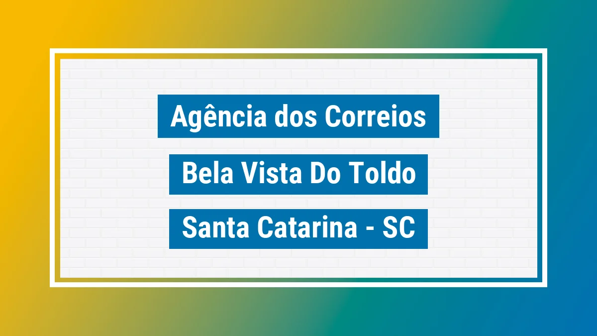 Imagem ilustrativa correios Bela Vista do Toldo SC